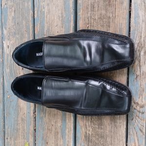 STEVE MADDEN Leather Loafers - Black